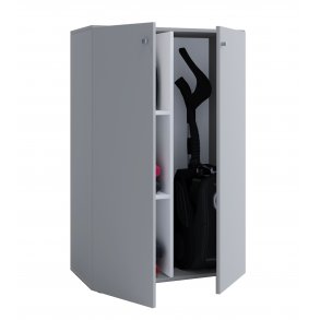 Lona Mini Universalschrank , Reinigungsschrank 2 Türen Grau.