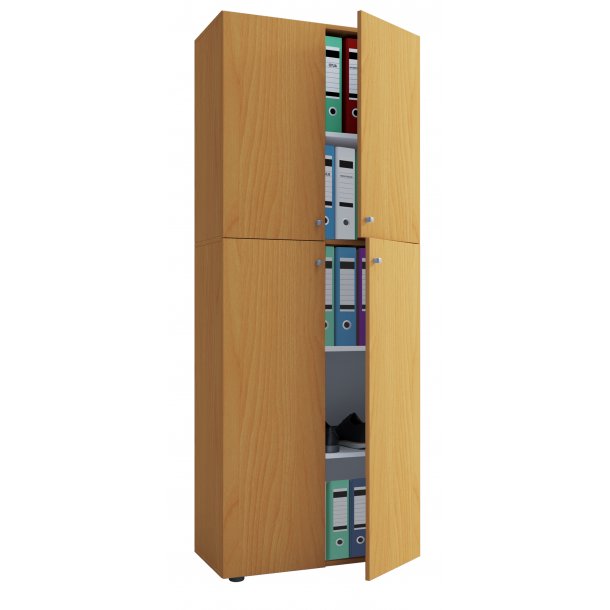 Lona Büroschrank 4 Türen Buche dekor.