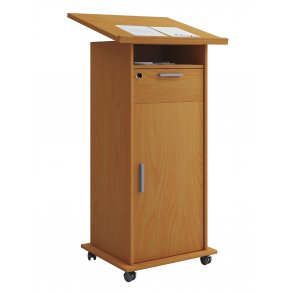 Meeta Schreibtisch , Schreibtisch 1 Tür, 1 Regal und 1 Schublade Buche dekor.