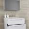Badinos Badmbel-Sets Spiegelschrank 80 cm Wei.