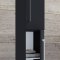 VCB6 Badschrank hoch mit 2 Türen Schwarz.