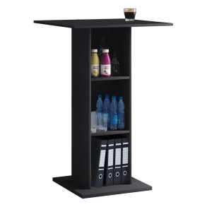 Bofus Büroregal mit Tischplatte 3 Ablagen schwarz.