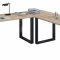 Lona Eckschreibtisch 160x160x50 cm U-Gestell Sonoma-Eiche dekor, Schwarz.