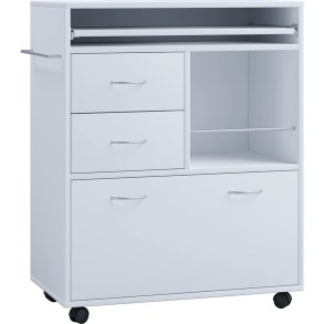 Kicha Kchenmbel auf Rollen wei.