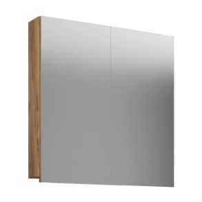 VCB1 Bad Wandschrank m Spiegel 60 cm Honig Eiche Dekor.