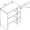 Dacho1 Kleiderschrank Regal mit 1x Kleiderstange 3 Ablagen wei.