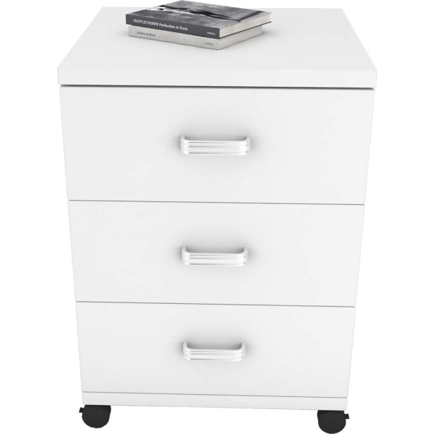 Tobila skuffekassette 3 skuffer hvid.