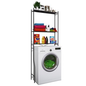 Tubas szafka łazienkowa na pralkę, na pralkę czarny.