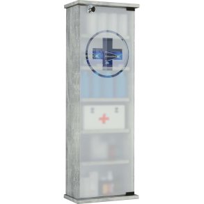 OmalXXL szafka łazienkowa , szafka na leki kolor betonu.