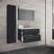 Badinos80SS baderomsinnredning svart.