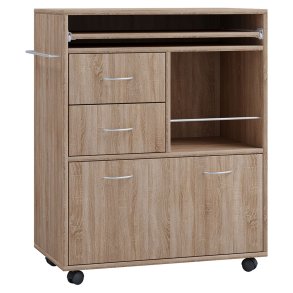 Kicha Kchenmbel auf Rollen Eiche Dekor.