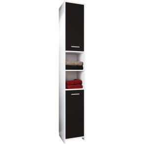 ZaloL wysoka szafka łazienkowa biały, czarny.