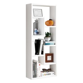 Vilo bokhylla 5 hyllor vit.