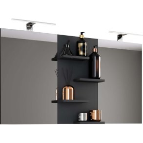 Budasi lustro do kąpieli czarny.