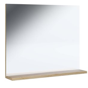 Landos lustro do kąpieli biały, dąb dekor.