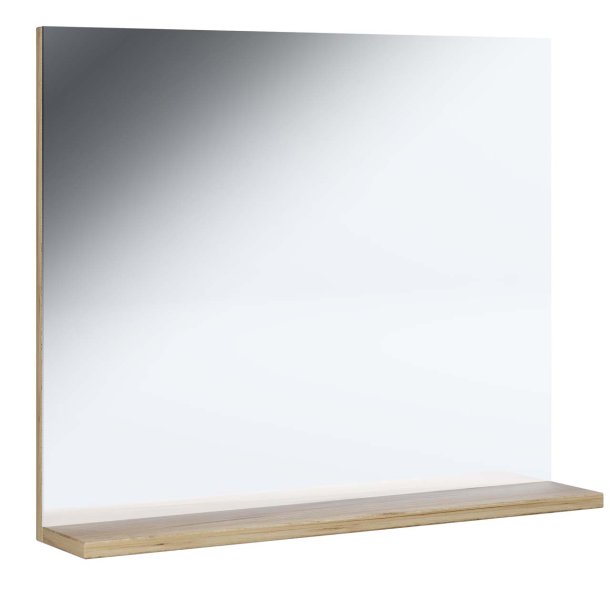 Landos lustro do kąpieli biały, dąb dekor.