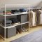 Disal Kleiderschrank fr schrge Wand wei.