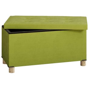 Pouf poggiapiedi con contenitore SizosL verde.
