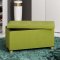 SizosL pouf repose-pieds avec rangement vert.