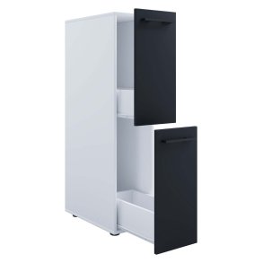 SadiloL szafka łazienkowa biały, antracyt.