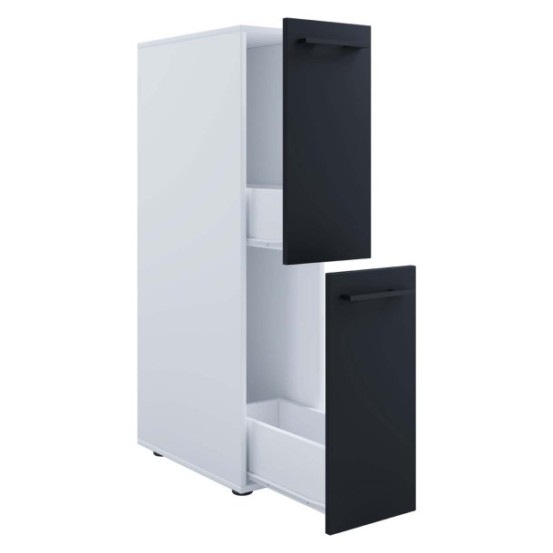 SadiloL Badschrank wei, anthrazit.