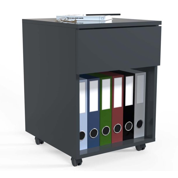 Dalosa451SB skuffekassette 1 skuffe 1 hylde antracit.