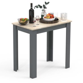 Esal80 spisebord eik dekor, antracitt.