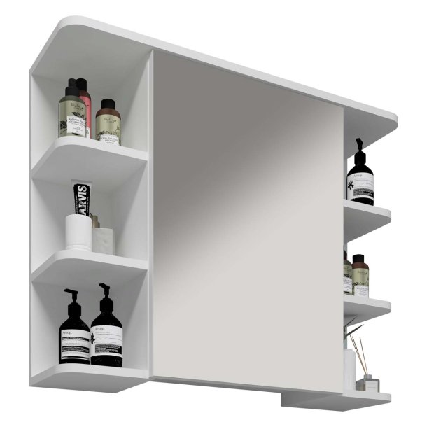 Nilosi Spiegelschrank Bad wei.