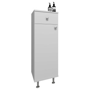 Mobile alto da bagno Nilosi bianco.
