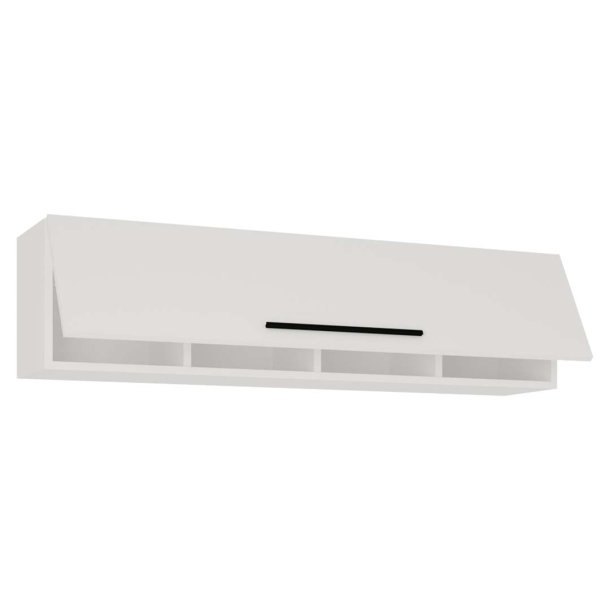 ArilaXL TV-bord veggskap 1 klaffdr hvit.