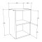 Esilo Kchenoberschrank 40 cm 1 Glastr wei, Eiche Dekor.