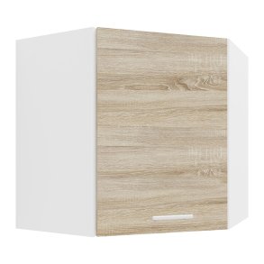 Esilo overskab kkken , hjrneskab hvid, gr.