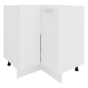 Mobile base cucina Esilo, mobile angolare bianco.