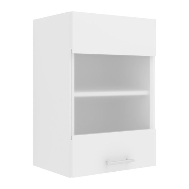 Esilo Kchenoberschrank 40 cm 1 Glastr wei.