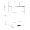 Esilo Kchenoberschrank 40 cm 1 Glastr wei.