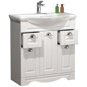 CasaloXL Waschbeckenunterschrank wei.