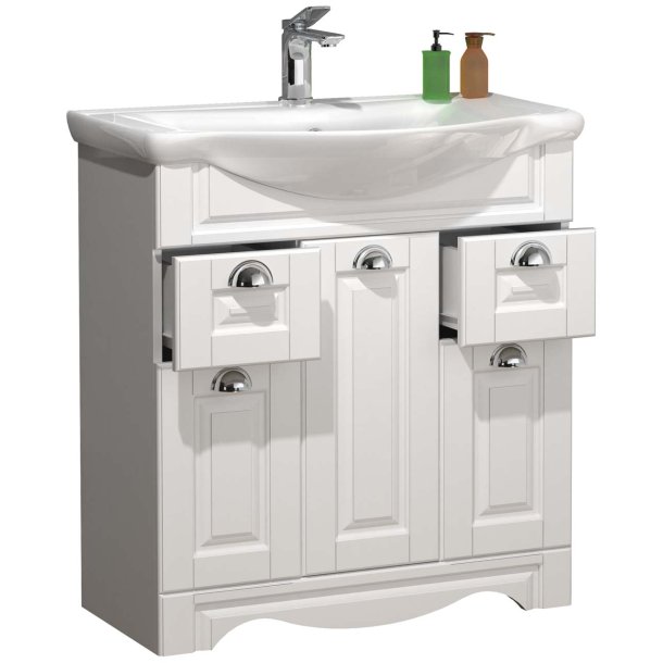 CasaloXL Waschbeckenunterschrank wei.