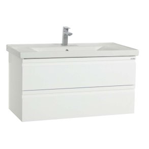 SiloraXL Waschbeckenunterschrank wei.