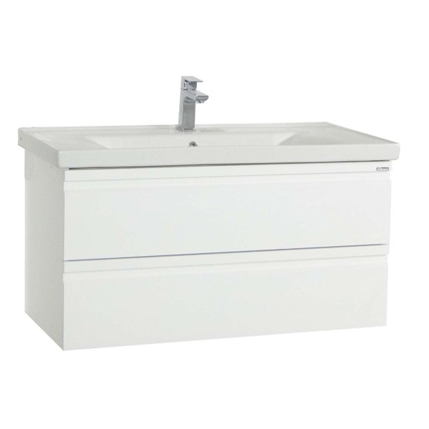 SiloraXL Waschbeckenunterschrank wei.