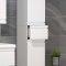 Silora armoire haute pour salle de bain blanc.