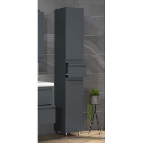 Silora Hochschrank Bad anthrazit.