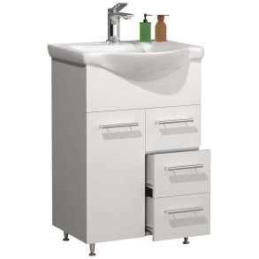 LisaloL Waschbeckenunterschrank wei.