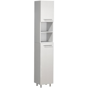 Lisalo wysoka szafka łazienkowa 2 drzwi biały.