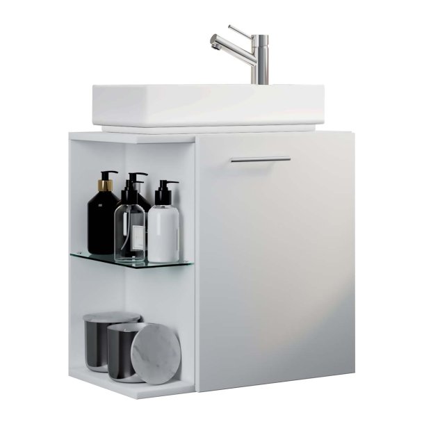 Hausa vaskeskap hvit.