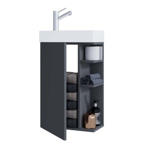 Lumia Waschbeckenunterschrank anthrazit.