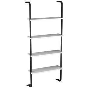 Insasi4 hylle vegghengt 4 hyller hvit.