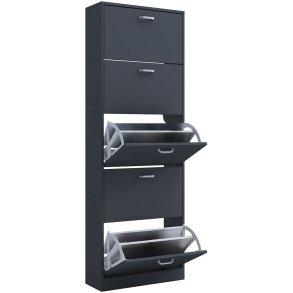 SiposXL szafka na buty 5 drzwi antracyt.