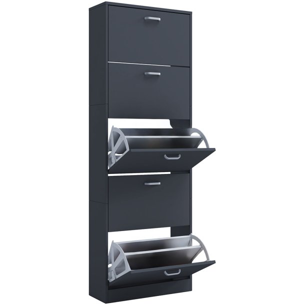 SiposXL szafka na buty 5 drzwi antracyt.