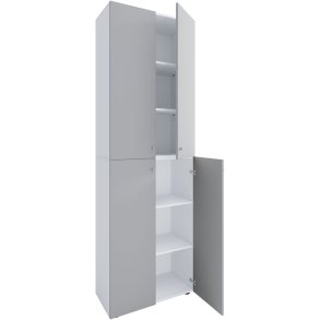 Lona2XLDT kontorskap 4 drer hvit, gr.