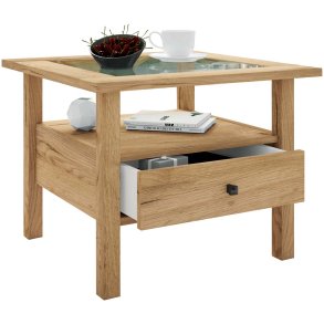 LingisM Couchtisch 1 Schublade 1 Ablage Eiche dekor.